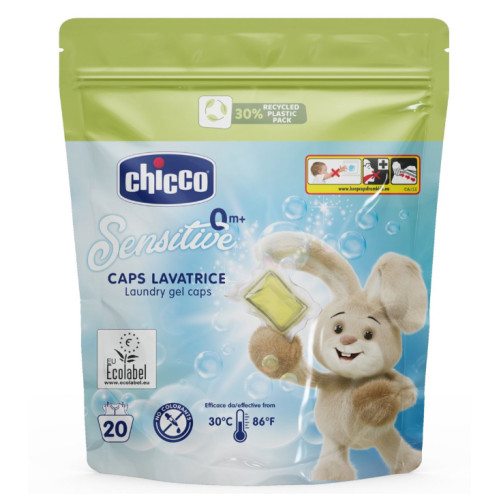 Капсулы для стирки детского белья Chicco, 20 шт